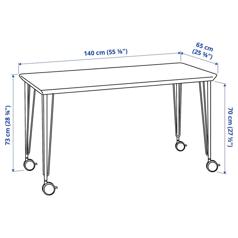 ANFALLARE / KRILLE — Стол, бамбуковый/черный
