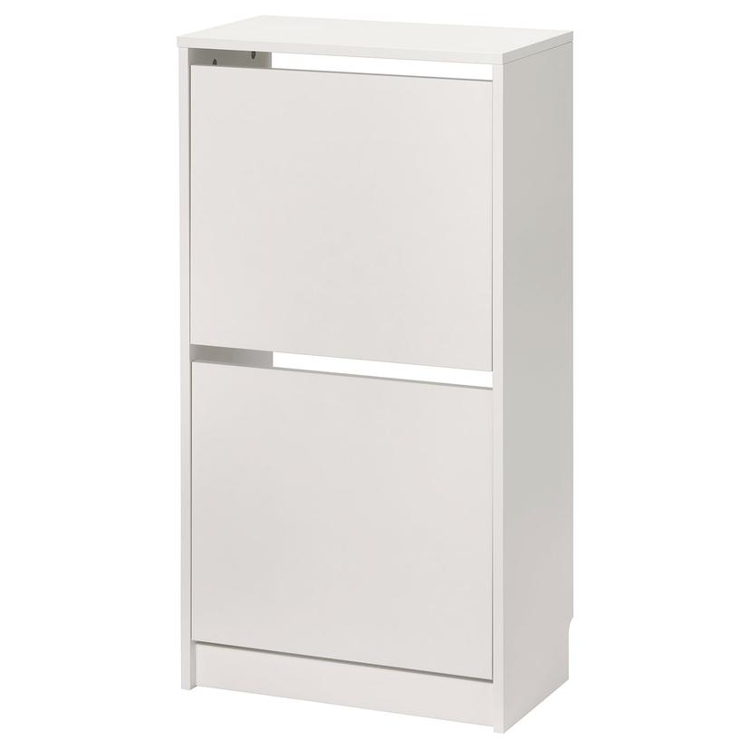 BISSA — галошница с 2 отделениями, белый, 49x28x93 см