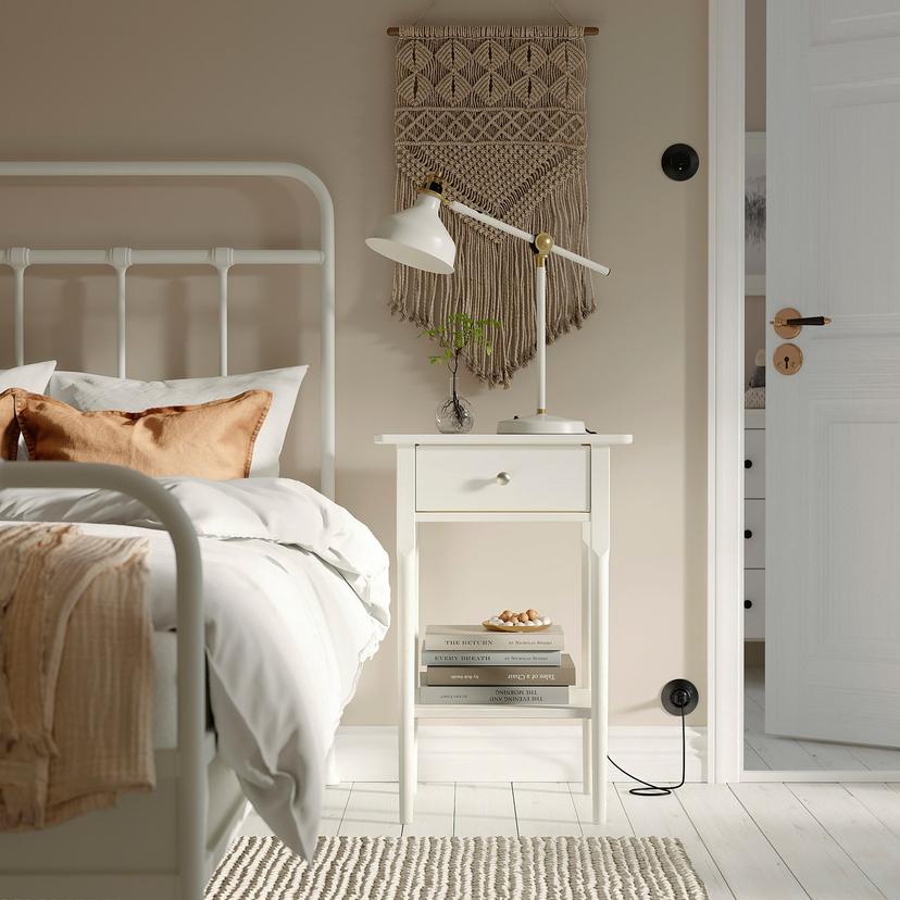 BLÄSTÅSEN — тумба прикроватная, белый, 50x37x76 см