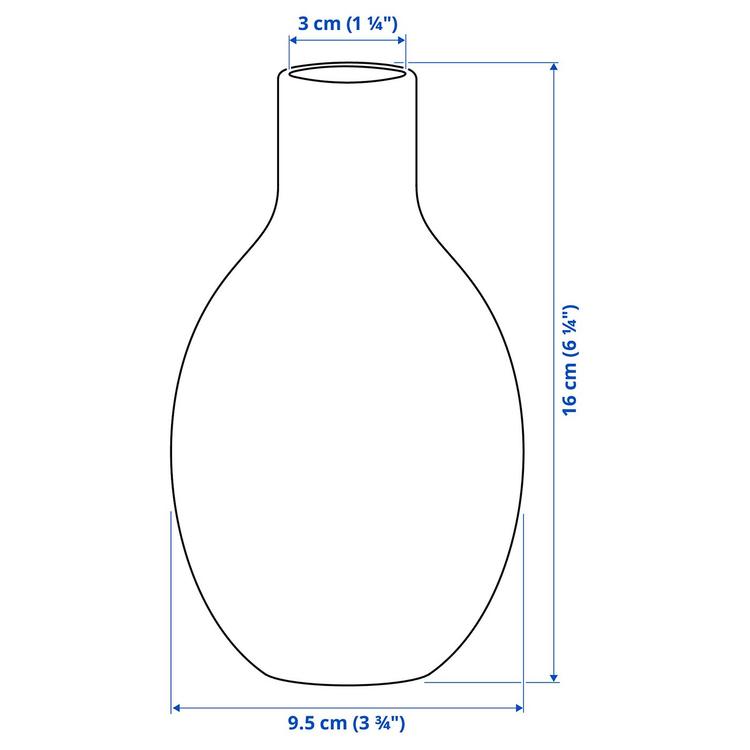 Wazon, 16 см dimensions