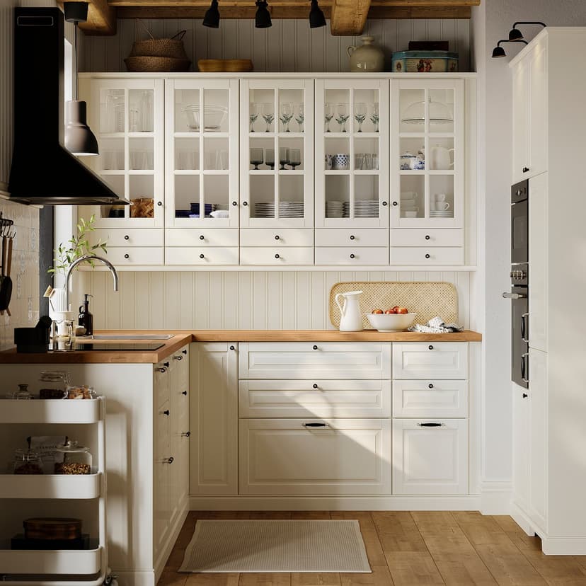 BODBYN — фронт панель для посудом машины, белый с оттенком, 45x80 см