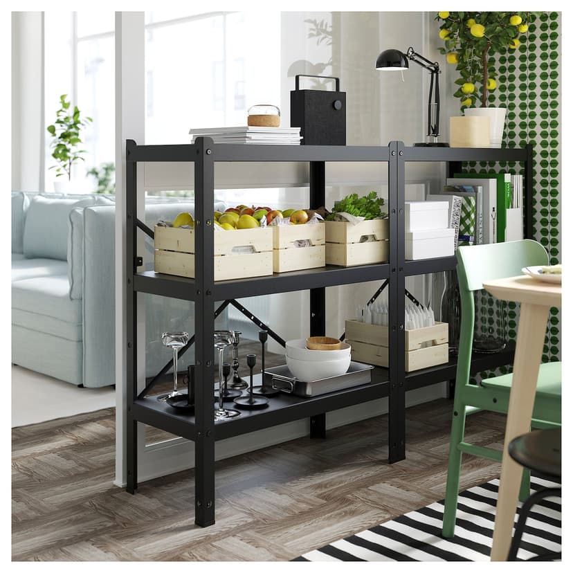 BROR — стойка, черный, 110 см