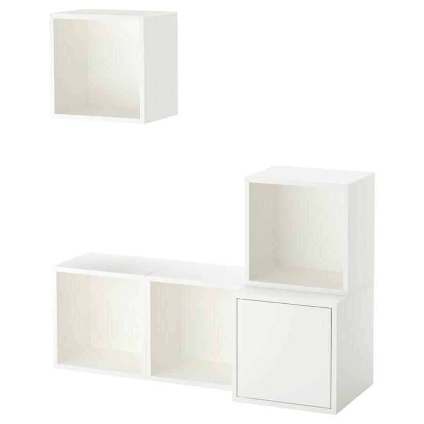 EKET — комбинация настенных шкафов, белый, 105x35x120 см