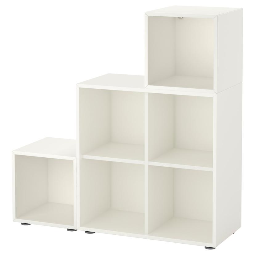 EKET — комбинация шкафов с ножками, белый, 105x35x107 см