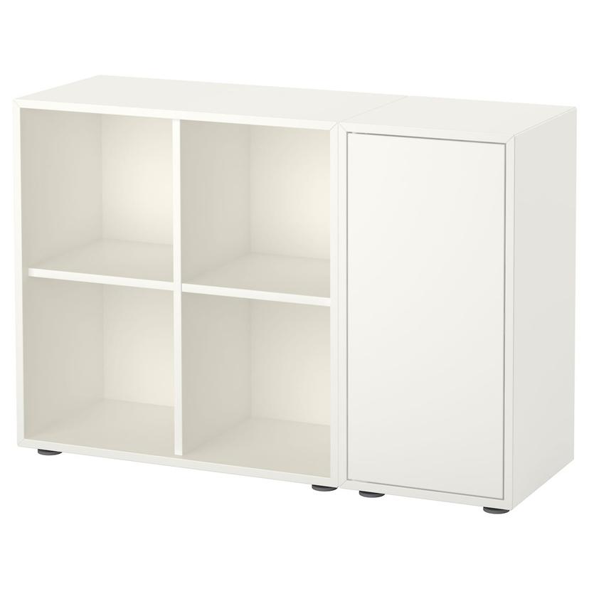 EKET — комбинация шкафов с ножками, белый, 105x35x72 см