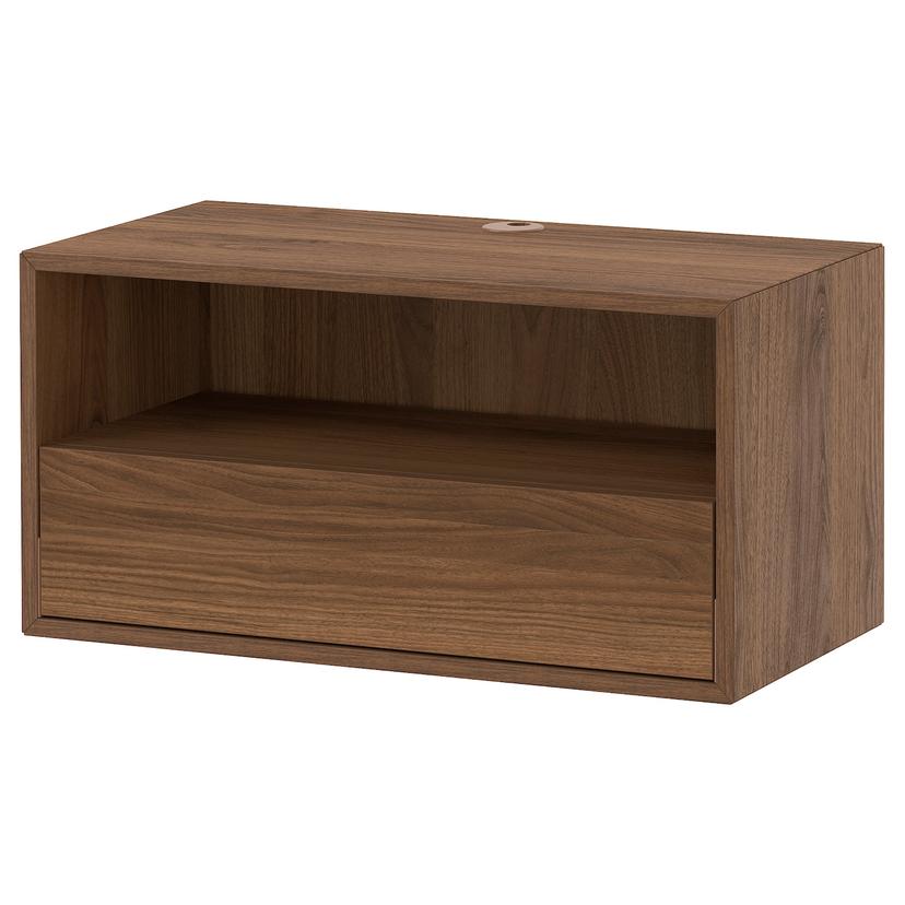 EKET — полка для аппаратуры, коричневый/под грецкий орех, 70x35x35 см
