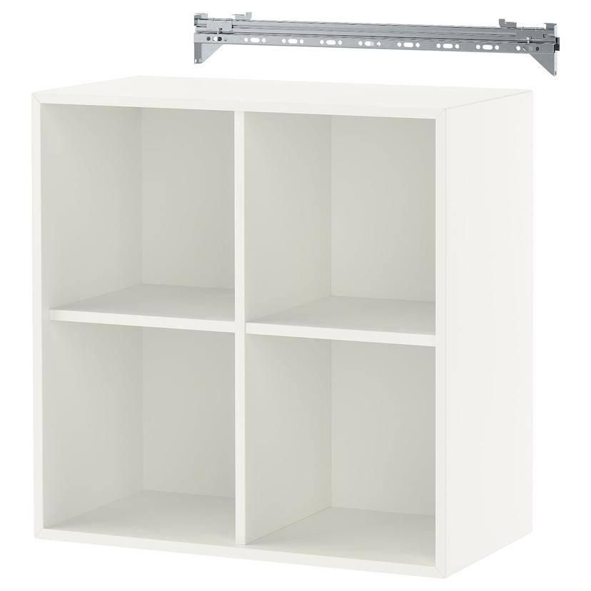 EKET — навесной модуль с 4 отделениями, белый, 70x35x70 см