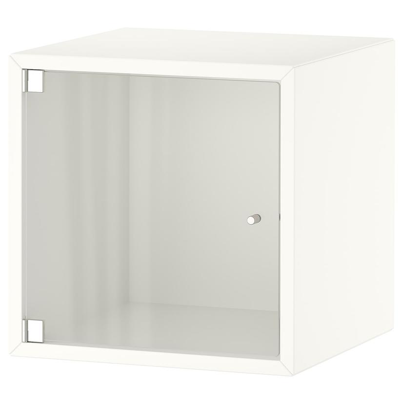EKET — навесной шкаф со стеклянной дверью, белый, 35x35x35 см