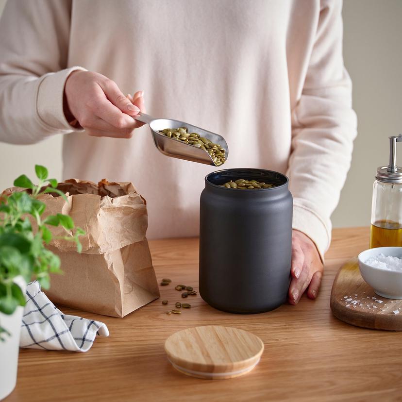 EKLATERA — Банка с крышкой, черная