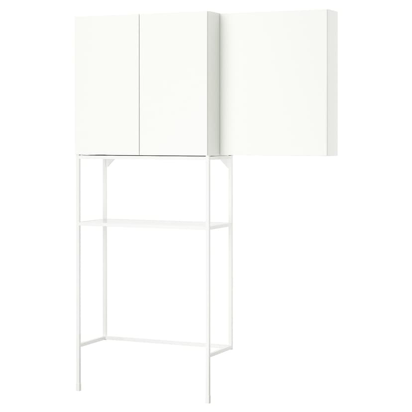 ENHET — комбинация д/хранения, белый, 140x32x204 см