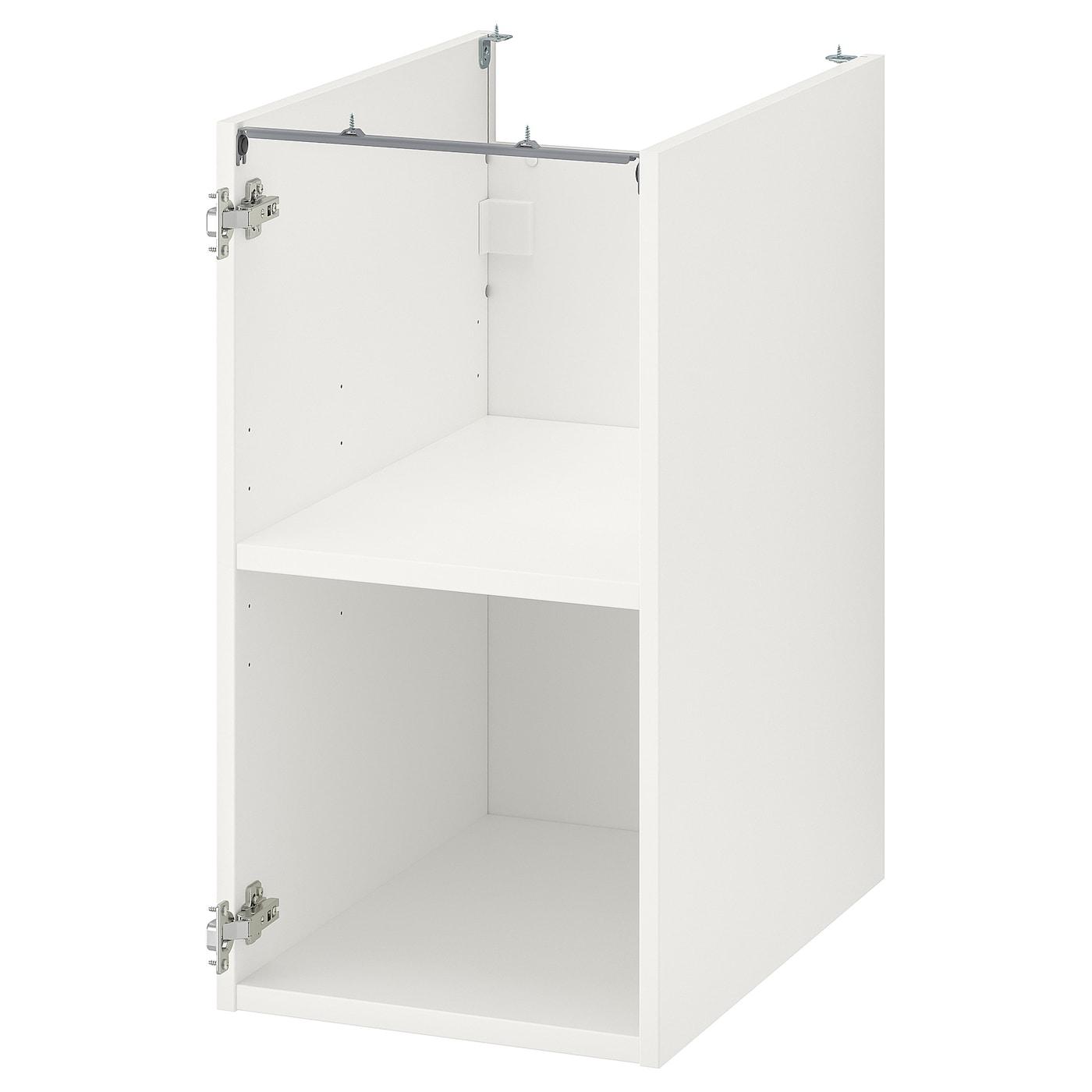 напольный шкаф с полкой, белый, 40x60x75 см