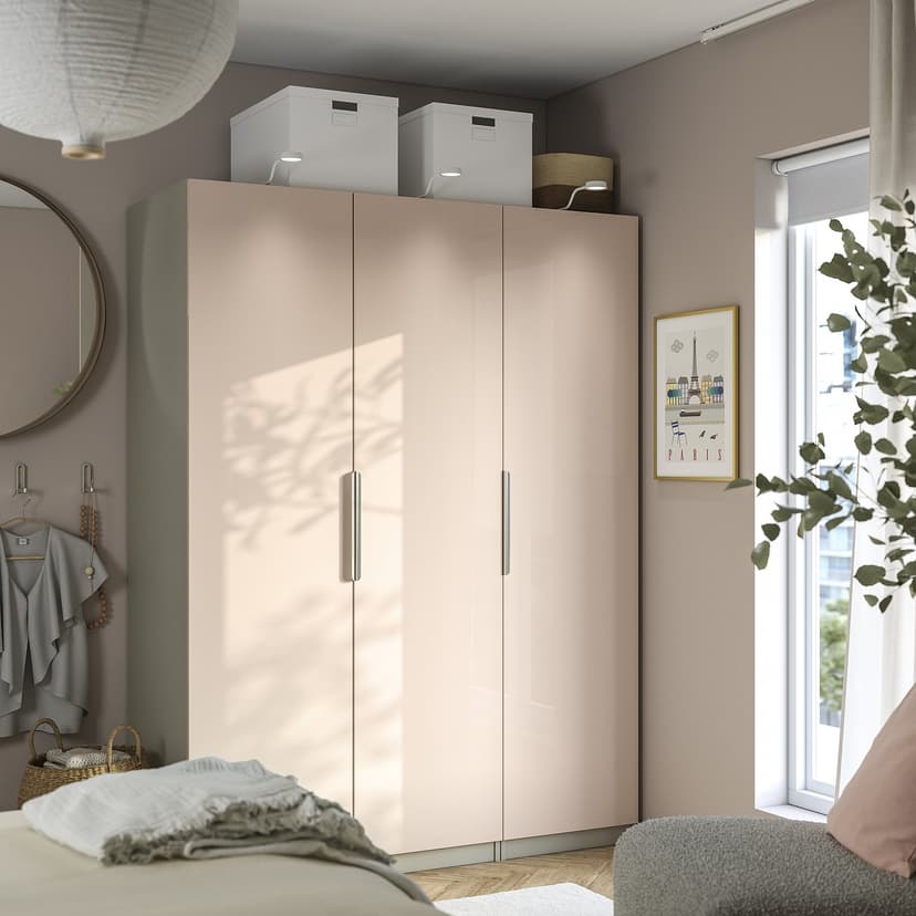 FARDAL — дверь, глянцевый светло-оранжевый, 50x195 см