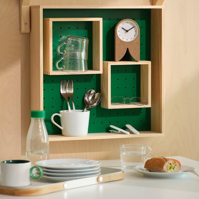 FLODKRÄFTA — Zegar, korek biały, 