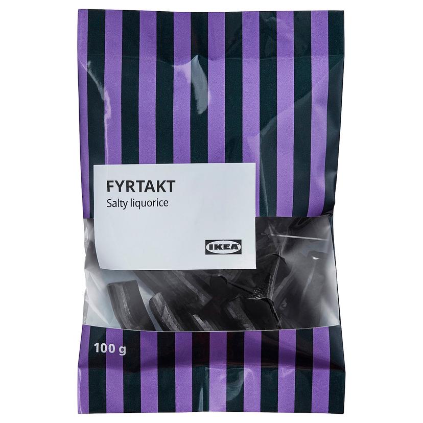 FYRTAKT — соленая лакрица, 100 гр