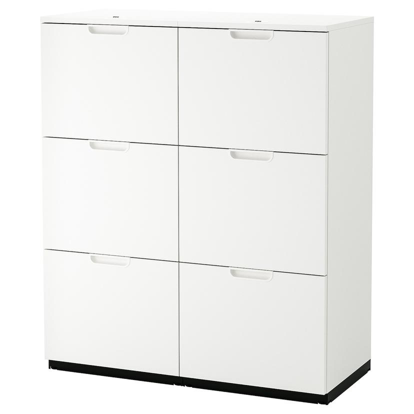 GALANT — комбинация д/хранен с внутр оснащен, белый, 102x120 см