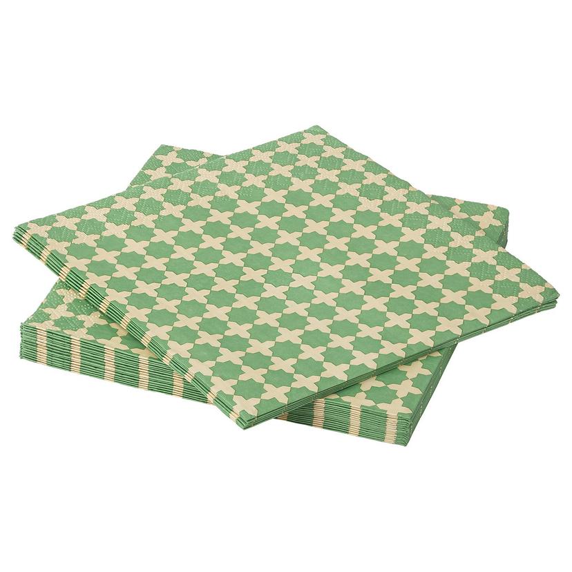 GOKVÄLLÅ — Serwetki, zielony, 