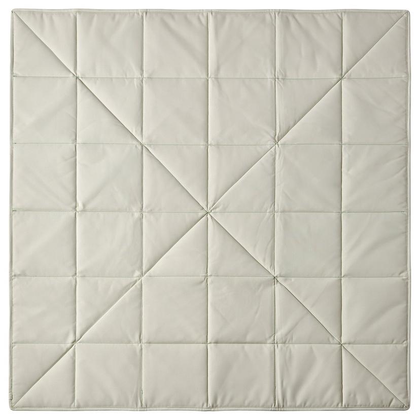 GREJSIMOJS — Mata/pojemnik, składany/beżowy, 