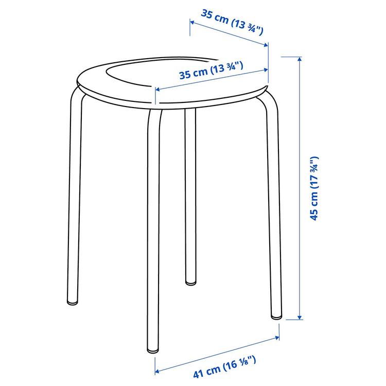 Stołek,  dimensions