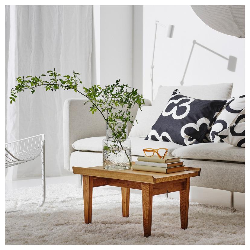 GUTTANE — придиванный столик, дуб, 58x39 см