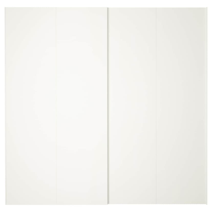 HASVIK — пара раздвижных дверей, белый, 200x201 см