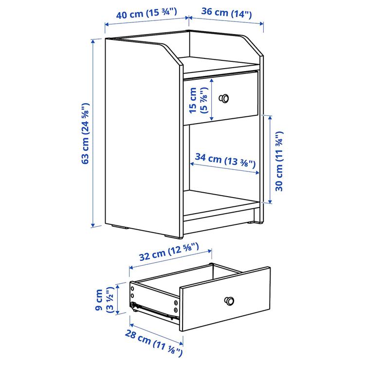 комплект мебели для спальни,2 предм dimensions