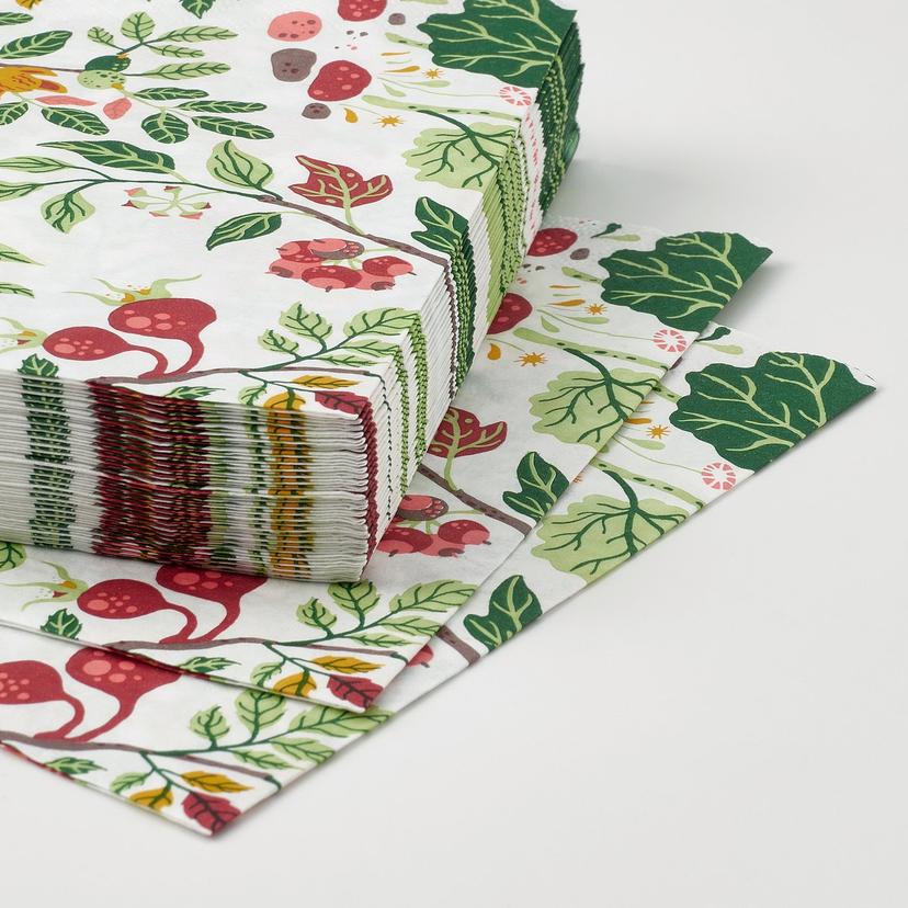 HAVSBRAXEN — Салфетки, разноцветный узор