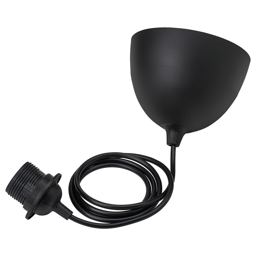 HAVSDJUP — Oprawka z kablem, czarny, 