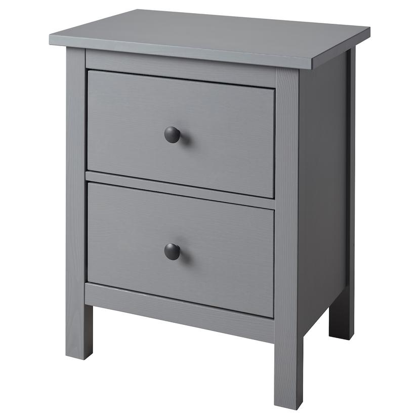 HEMNES — Комод, 2 ящика, 54x66 см