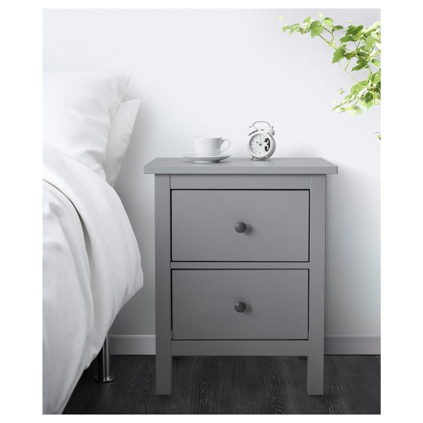 HEMNES — Комод, 2 ящика, 54x66 см