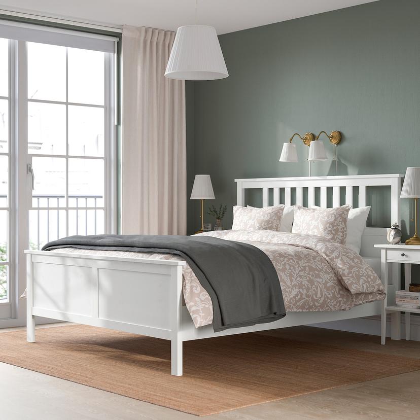 HEMNES — каркас кровати с матрасом