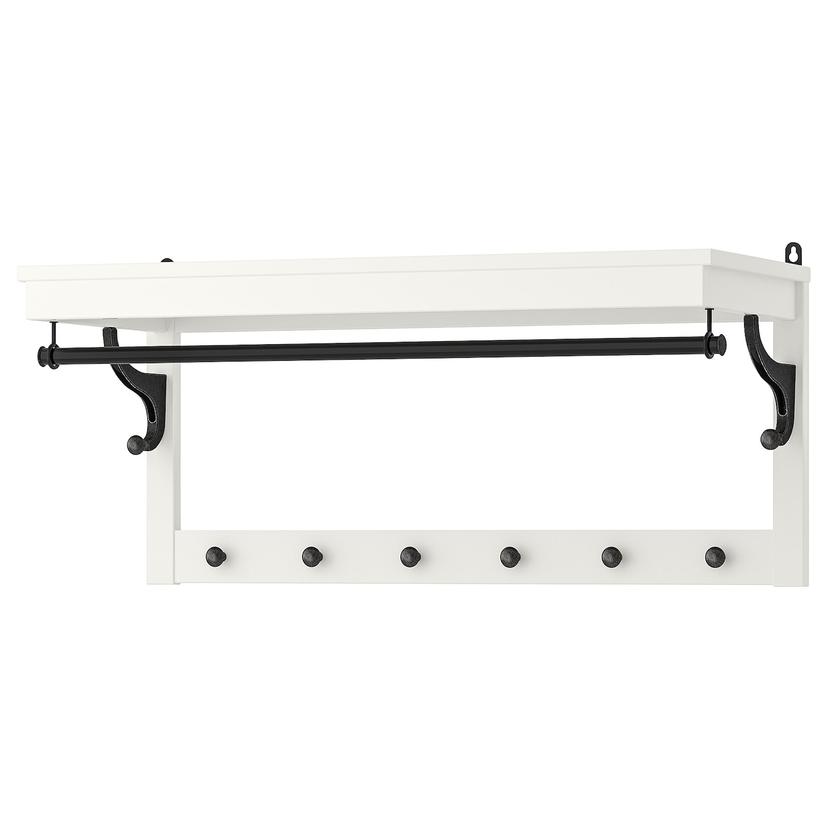 HEMNES — полка для головных уборов, белый, 85 см