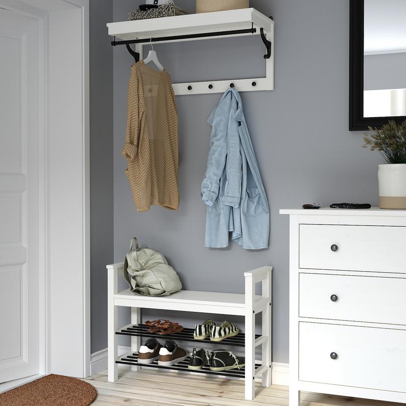 HEMNES — полка для головных уборов, белый, 85 см