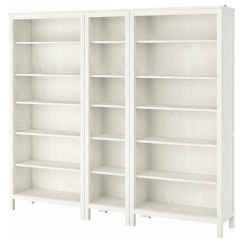 HEMNES — стеллаж, белая морилка, 229x197 см