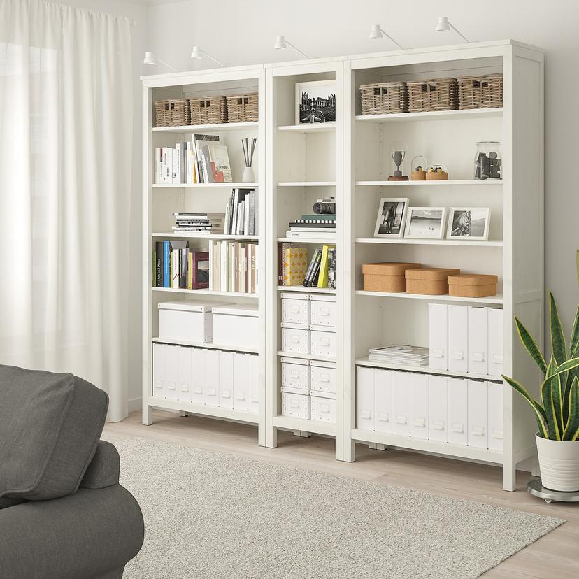 HEMNES — стеллаж, белая морилка, 229x197 см