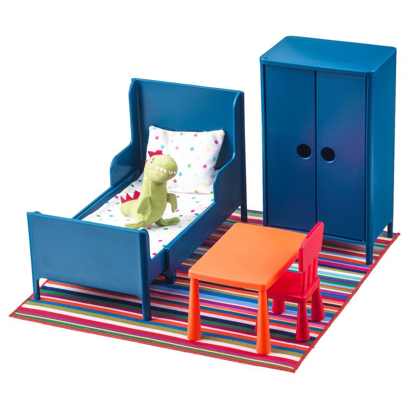 HUSET — Mebelki dla lalek, sypialnia, 