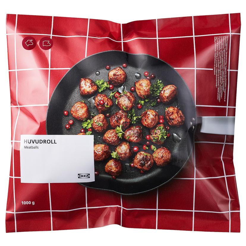 HUVUDROLL — мясные фрикадельки, замороженный, 1000 гр