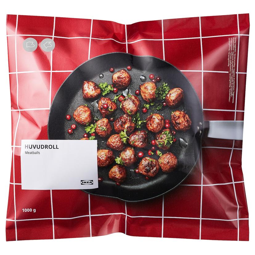 HUVUDROLL — мясные фрикадельки, замороженный, 1000 гр