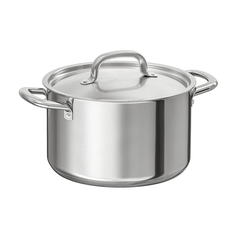IKEA 365+ — кастрюля с крышкой, нержавеющ сталь, 5.0 л