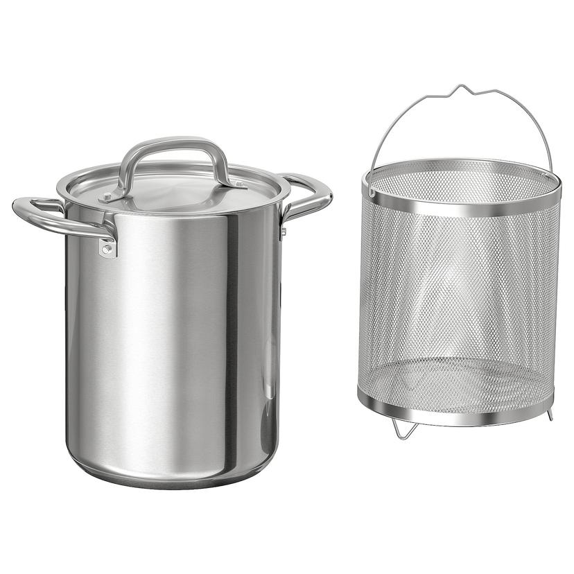 IKEA 365+ — кастрюля + вставка, нержавеющ сталь, 5.0 л