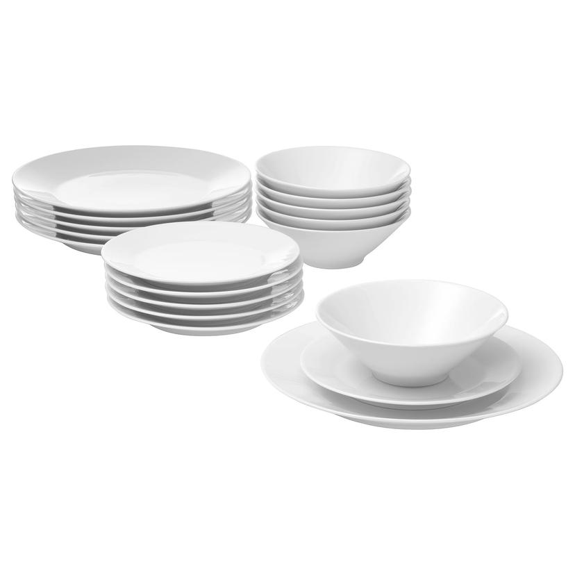 IKEA 365+ — сервиз,18 предметов, белый