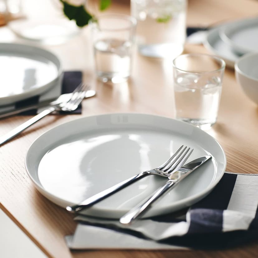 IKEA 365+ — Тарелка, белый, 24 см