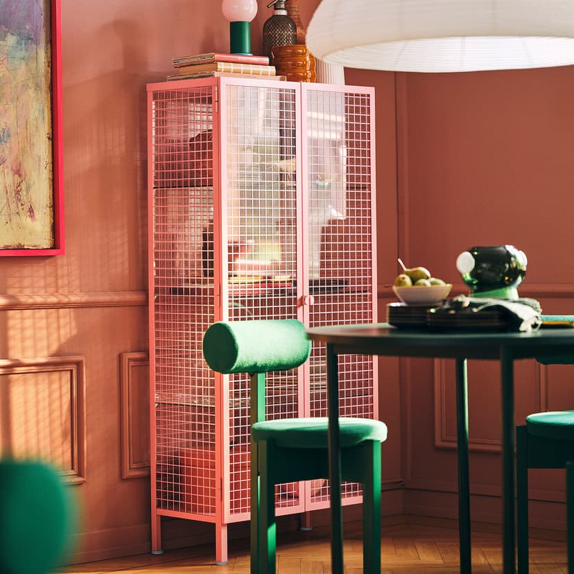 IKEA PS 2026 — Witryna, jasnoróżowy, 