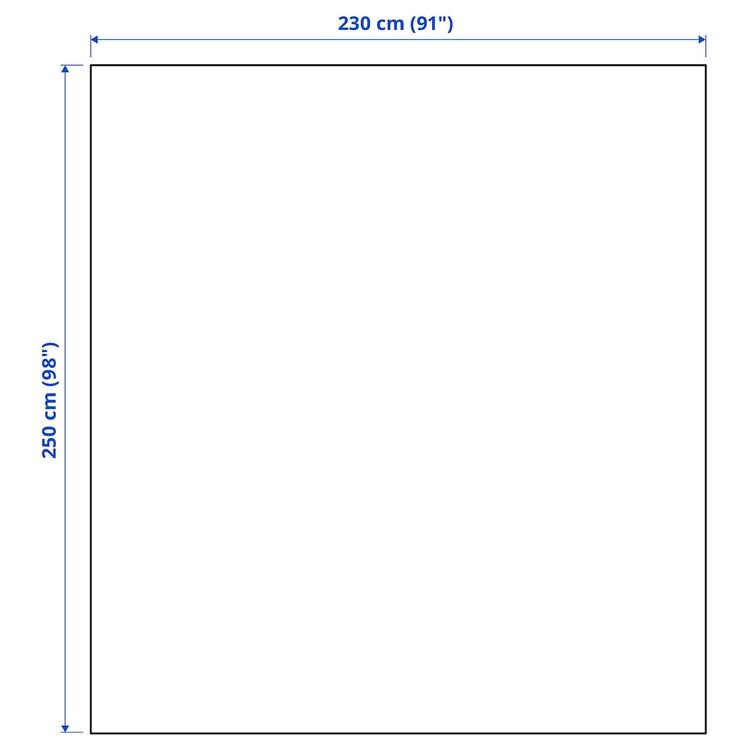 покрывало, желто-бежевый, 230x250 см dimensions