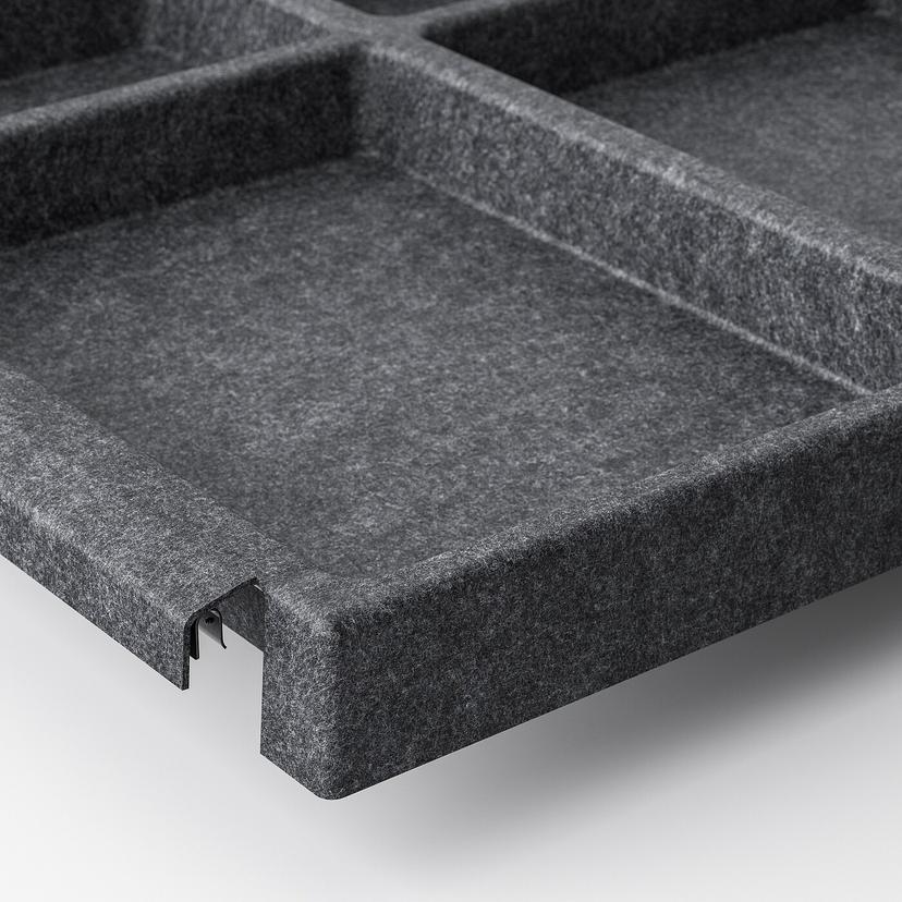 IVAR — Półka, ciemnoszary/filc, 