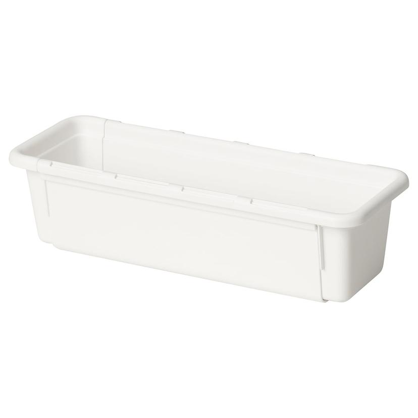 KACKLA — раздвижная коробка, белый, 25-38x9 см