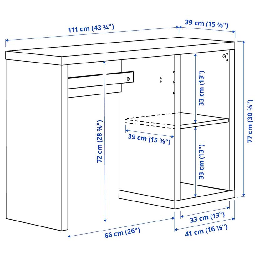 KALLAX — Белый стол