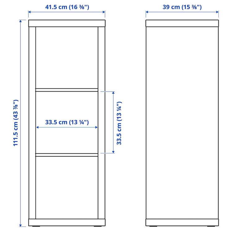 Стеллаж, 42x112 см dimensions