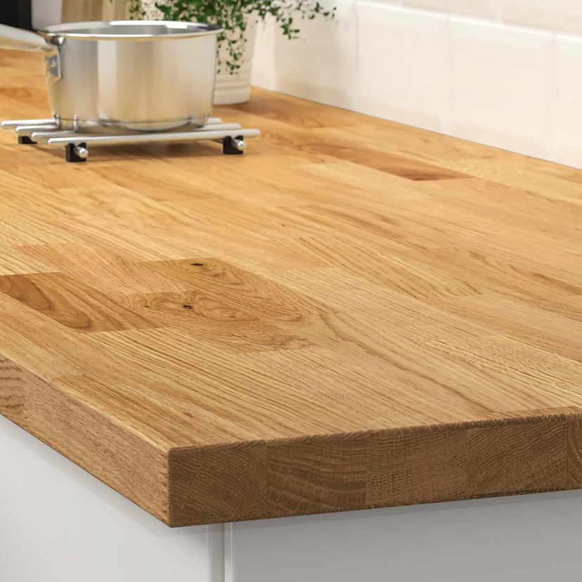 KARLBY — столешница, дуб/шпон, 246x3.8 см