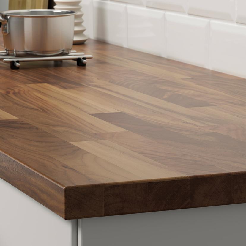 KARLBY — столешница, грецкий орех/шпон, 186x3.8 см