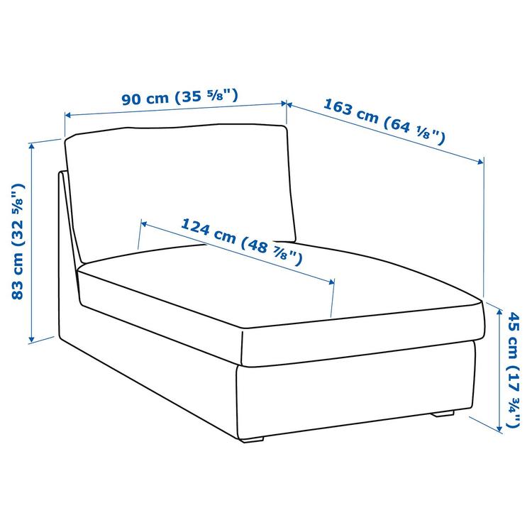 Шезлонг,  dimensions
